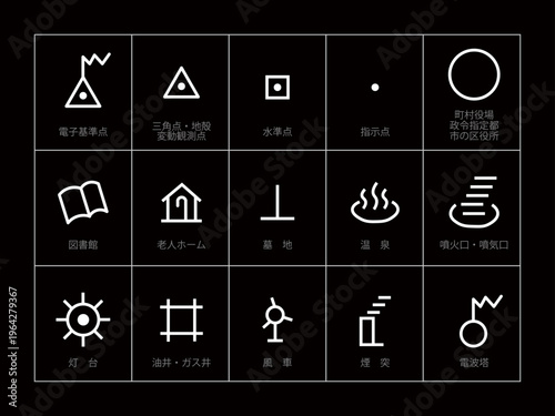 いろいろ地図記号セット10