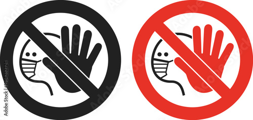 Warning sign, paper traffic sign with no symbol, prohibited sign design, hand holding warning sign, safety caution symbol for restriction and hazard communication.