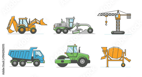 Construction vehicles and heavy machinery 1.