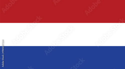 Free Download Dutch flag with red, white, and blue horizontal stripes design - GFXLoad