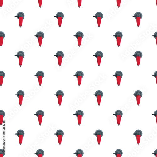 Angle grinders forming a seamless repeating pattern on a white background