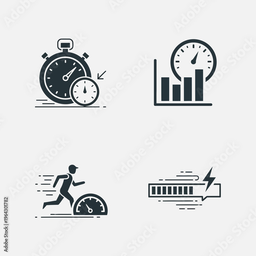 Versatile collection of video playback and editing glyph icons, illustrating essential multimedia control actions for modern digital interfaces and enhanced user experience designs