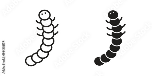 Fotografía Grub icon set, logo vector eps10