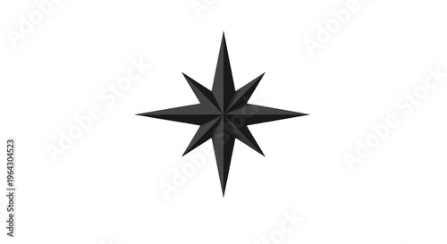 Black starburst shape isolated on transparent background