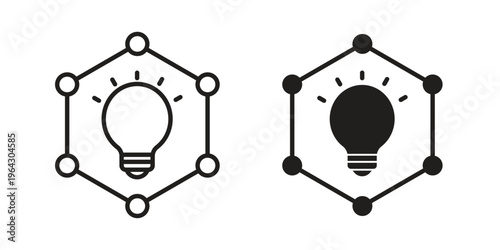 Initiative icon set, logo vector eps10