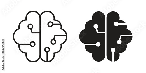 Intelligence icon set, logo vector eps10