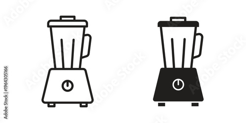 kitchen blender icon set, logo vector eps10