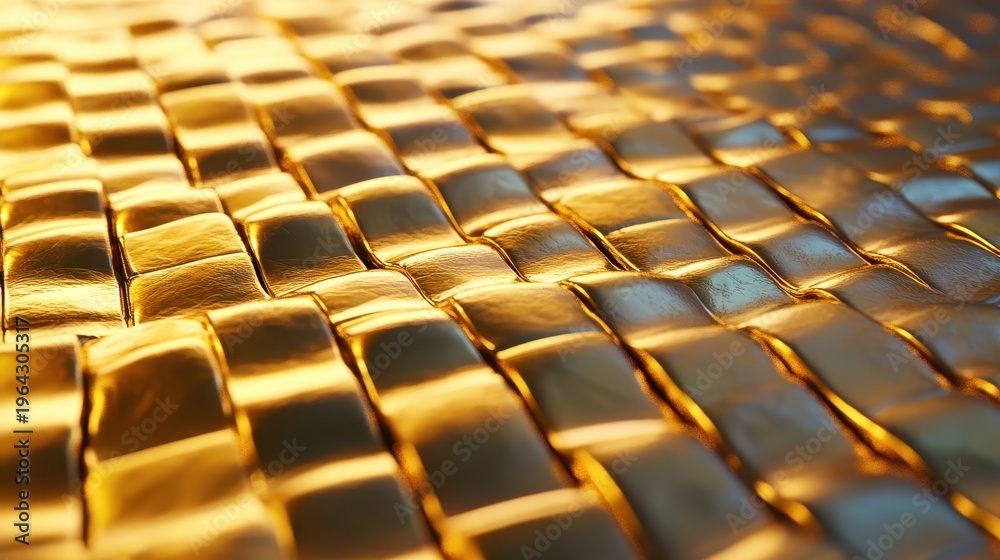 Fototapeta premium Abstract Golden Woven Texture Representing Luxury Finance and Investment Trends
