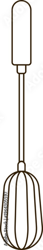 Outline of Whisk Kitchen Utensil