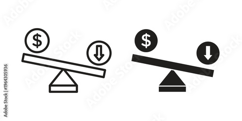 Leverage icon set, logo vector eps10