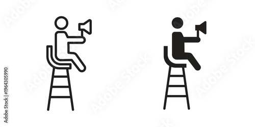 Lifeguard icon set, logo vector eps10