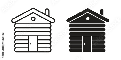 Lodge icon set, logo vector eps10