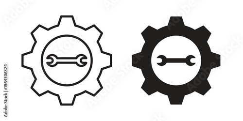 Maintainance icon set, logo vector eps10