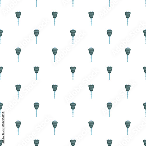 Multiple vehicle keys forming a repeating pattern on white background