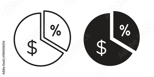 Margin icon set, logo vector eps10
