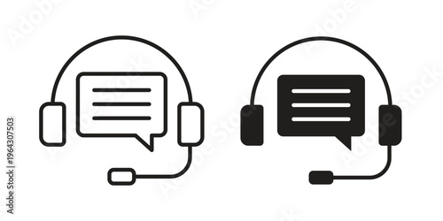 Online support icon set, logo vector eps10