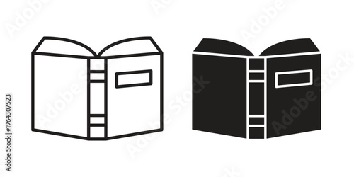 open book icon set, logo vector eps10