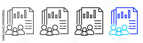 Family Planning Set Collection Outline Style For Insurance With Multiple Thickness Variations Clean Modern Editable Vector Icon Pack For UI UX Web App Design