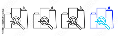 Risk Discovery Set Collection Outline Style For Insurance With Multiple Thickness Variations Clean Modern Editable Vector Icon Pack For UI UX Web App Design