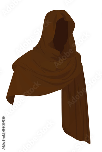 Hacker avatar silhouette. vector illustration