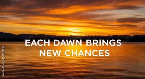 Vibrant Sunrise Over Water