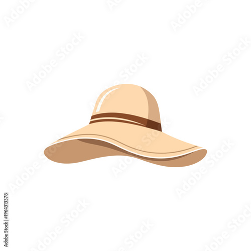 Elegant Wide-Brimmed Sun Hat for Summer Protection.