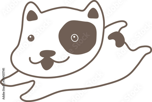 바둑이01_전신_선화_강아지_개_멍멍이_댕댕이_반려견