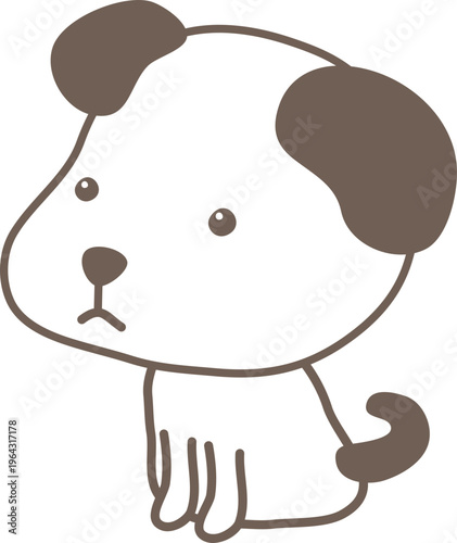 바둑이05_전신_선화_강아지_개_멍멍이_댕댕이_반려견