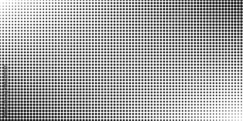 Half tone gradient. Dotted gradient, fine dot spraying and halftone dotted background seamless horizontal geometric pattern vector template set. vector illustration