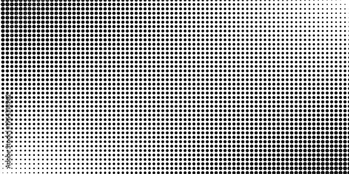 Half tone gradient. Dotted gradient, fine dot spraying and halftone dotted background seamless horizontal geometric pattern vector template set. vector illustration