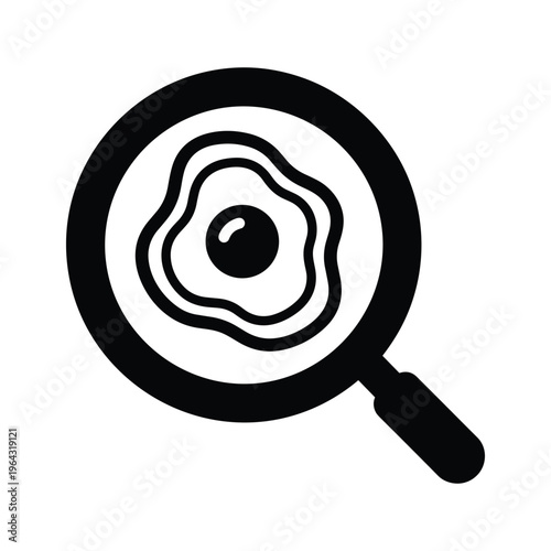 Fried Egg in Frying Pan Icon