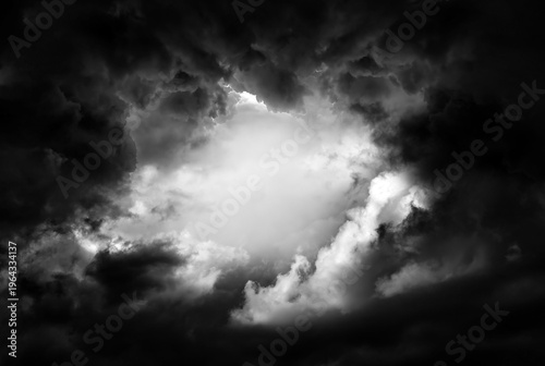 Hole in the Dramatic Clouds