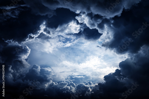 Hole in the Dramatic Clouds