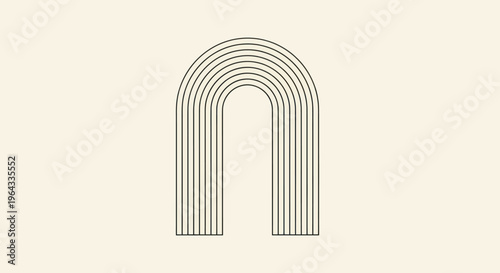 Minimalist Arch Design with Parallel Lines and Subtle Gradient.
