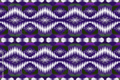 Purple ikat seamless abstract pattern