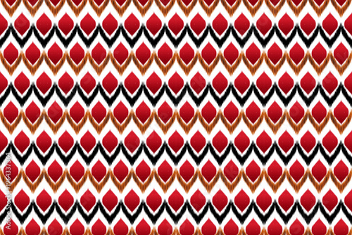 Fire seamless geometric pattern