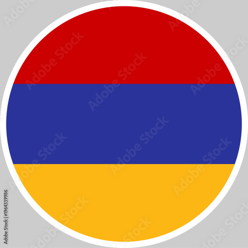 Armenia National Flag Vector Illustration in Circle Shape, High Quality Design Free Download Armenia National Flag Vector Illustration in Circle Shape, High Quality Design - GFXLoad