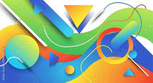 Vibrant Abstract Colorful Background.