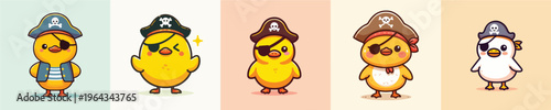 duck in a beautiful pirate costume