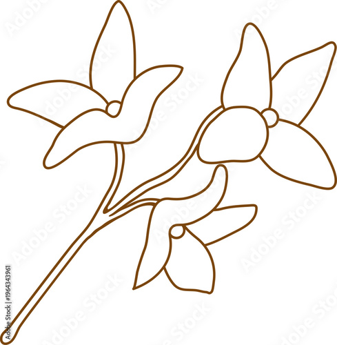 개나리가지_선화_개나리꽃_꽃나무_봄_봄꽃_입춘