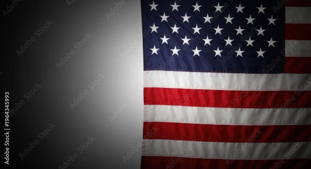 Fototapeta premium Memorial day tribute honoring fallen heroes with american flag