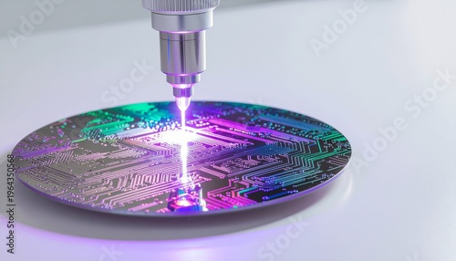 極紫外線リソグラフィーによる回路パターン形成, EUV Lithography Circuit Pattern Projection on Silicon Wafer