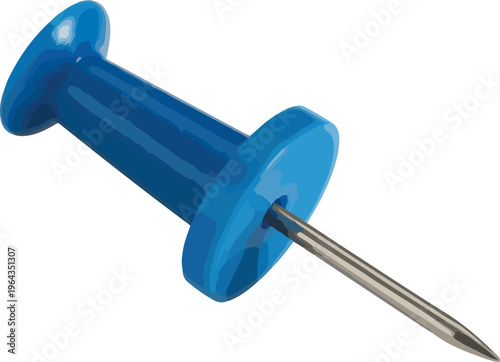 push pin isolated on white