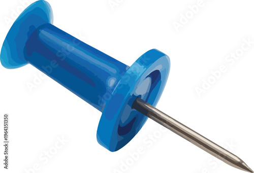 push pin isolated on white