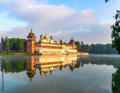 Magnificent Mysore Palace Reflection on Lake, India.