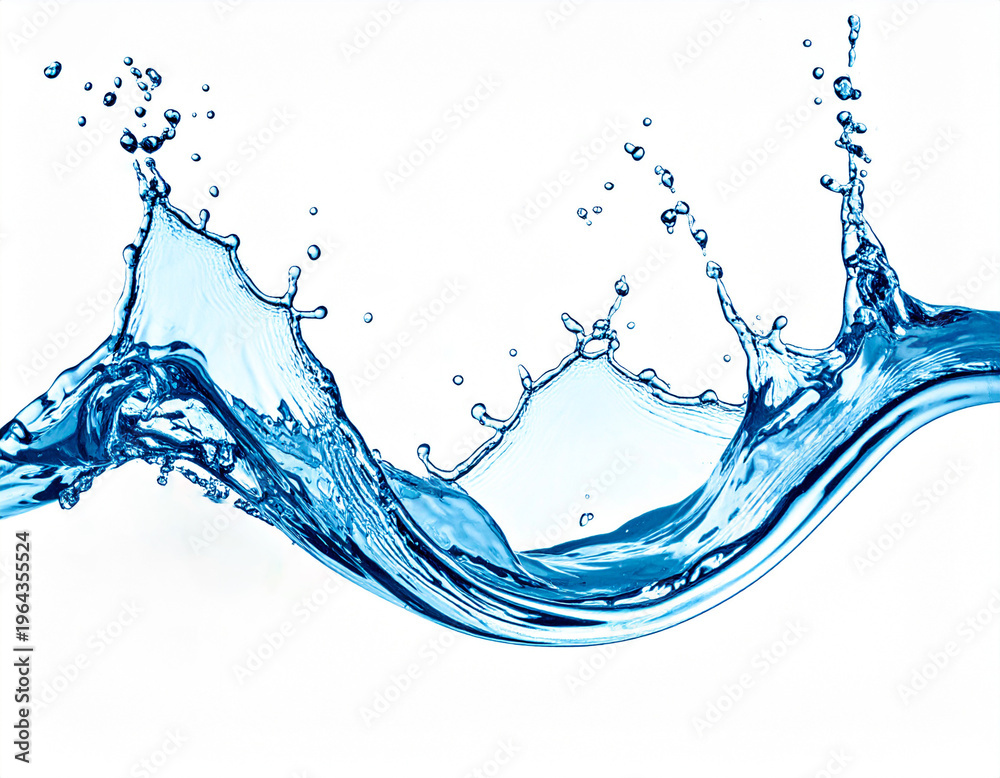 Obraz premium 水しぶきで描かれた円形のフレーム・スプラッシュデザインの抽象背景 Abstract background with a circular frame splash design created by water splashes.