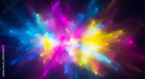 Vibrant Multicolor Light Explosion.