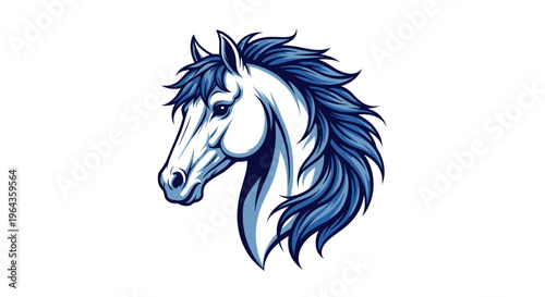 Illustration of a horse head.