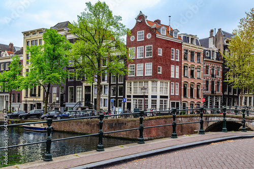 Bild auf Leinwand Keizersgracht canal or Imperial Canal in Amsterdam, Netherlands