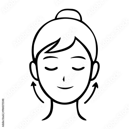 Woman doing facial massage, beauty treatment

フェイシャルマッサージをする女性